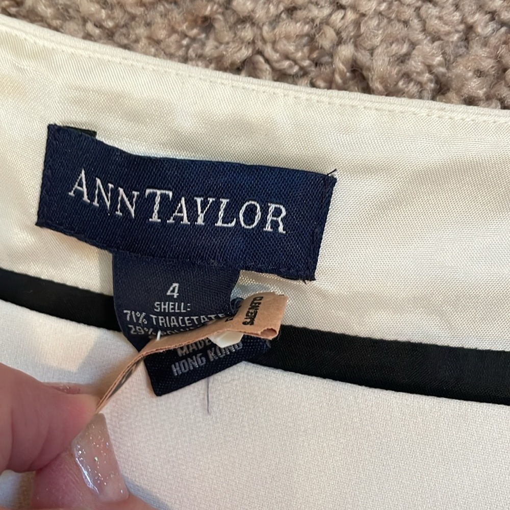 Ann Taylor black and white cocktail evening dress - Picture 10 of 12